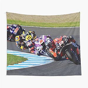 Maverick Viñales Johann Zarco Luca Marini Fabio Quartararo racing during the 2022 Japanese GP