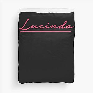 Lucinda logo tee Duvet Cover