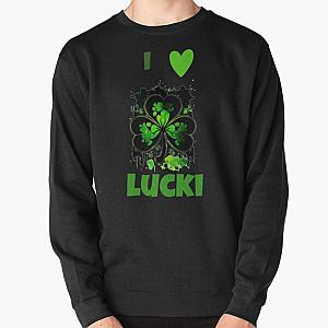i love lucki Shirt Heart Lucki Pullover Sweatshirt RB1010