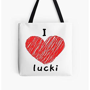 I Love Lucki   All Over Print Tote Bag RB1010