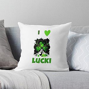 I love lucki Heart Lucki Throw Pillow RB1010