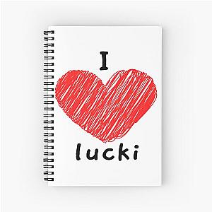 I Love Lucki   Spiral Notebook