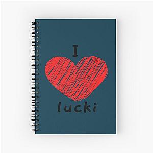 I Love Lucki   Spiral Notebook