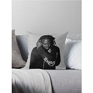 Lucki Hand on Hair Shy Pose Throw Pillow