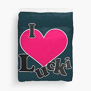 I Love Lucki  Duvet Cover