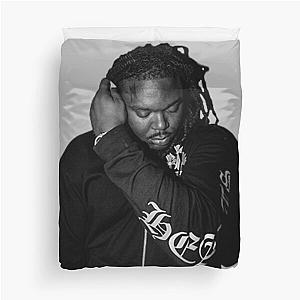 Lucki Hand on Hair Shy Pose Duvet Cover