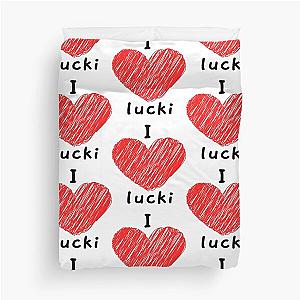 I Love Lucki   Duvet Cover