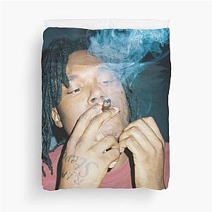 Lucki Puffing Smoke Grainy Poster Duvet Cover