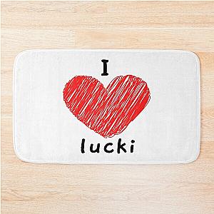 I Love Lucki   Bath Mat