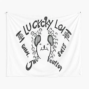 i love funny lucki Tapestry