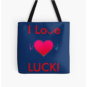 i love lucki                     All Over Print Tote Bag