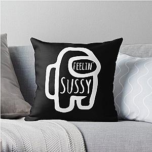 ludwig ahgren wearing feelin sussy Throw Pillow RB0208