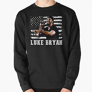 Retro American Flag Luke Bryan Music Legend Pullover Sweatshirt RB0208