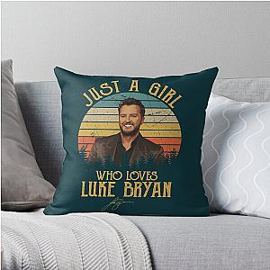 Loves Luke Bryan Gift Fan Throw Pillow RB0208