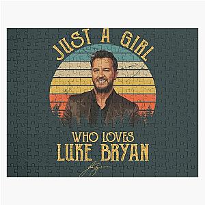 Loves Luke Bryan Gift Fan Jigsaw Puzzle RB0208