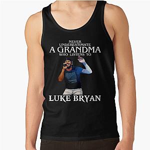 Vintage Never Underestimate A Woman Who Listens to Luke Tank Top RB0208