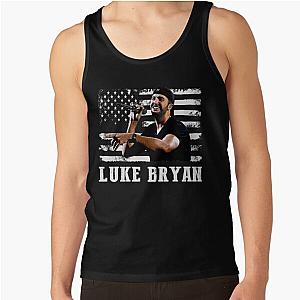 Retro American Flag Luke Bryan Music Legend Tank Top RB0208