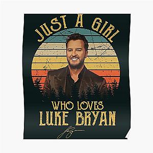 Loves Luke Bryan Gift Fan Poster RB0208