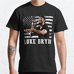 Retro American Flag Luke Bryan Music Legend Classic T-Shirt RB0208