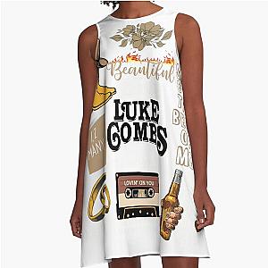 Luke Combs Vintage Texas Music Rodeo A-Line Dress