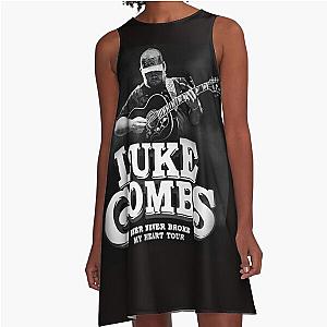 Luke Combs tour kegelapan A-Line Dress