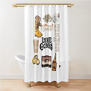 Luke Combs Vintage Texas Music Rodeo Shower Curtain