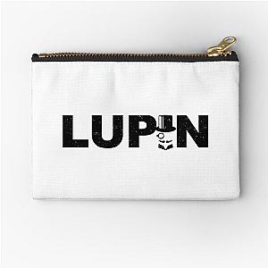 Arsene Lupin distored typography silhouette Zipper Pouch