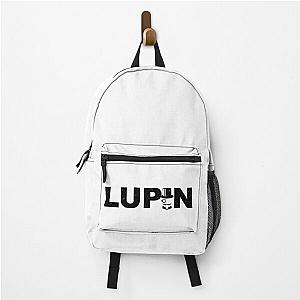 Arsene Lupin distored typography silhouette Backpack