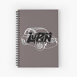 Fiat 500 Lupin Central  Spiral Notebook