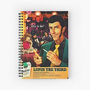 Lupin Poster - Vinutun smoke Spiral Notebook