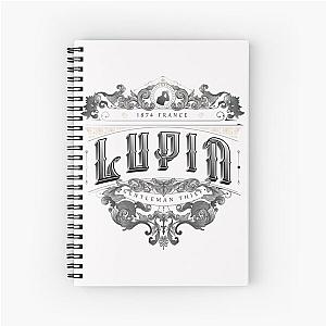 Victorian Lupin Logo 2 (black) Spiral Notebook