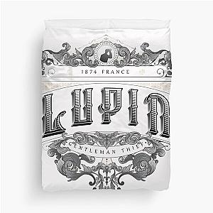 Victorian Lupin Logo 2 (black) Duvet Cover