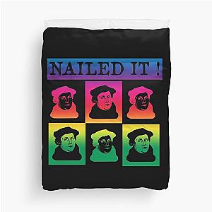 Martin Luther Nailed it 500 Years Protestant Reformation rainbow Duvet Cover