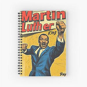 Vibrant Portrait of Martin Luther King Jr. Spiral Notebook