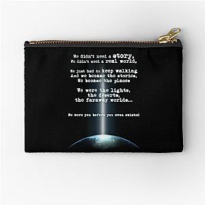 M83 Intro Inspired Earth And Space Quote Essential T-Shirt Zipper Pouch