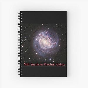 M83 The Southern Pinwheel Galaxy Astronomy Science Gift Spiral Notebook