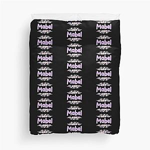 Purple Mabel Name Label Duvet Cover