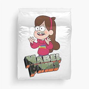 Mabel Pines Gravity Falls Text Duvet Cover