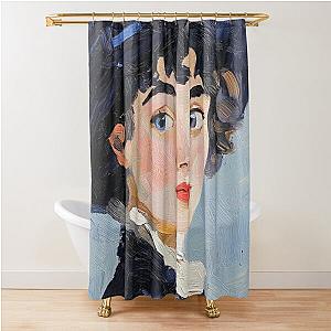 Mabel Normand - Post-impressionist Shower Curtain