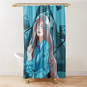 Reverse Mabel Gleeful Shower Curtain