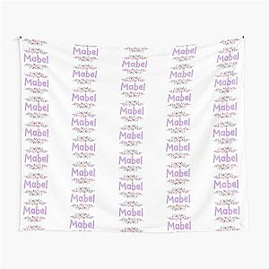 Purple Name Label Tapestry