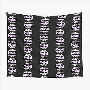 Purple Flower Mabel Name Label Tapestry