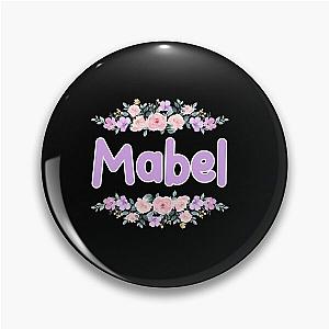 Purple Flower Name Label Black Pin