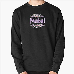 Purple Mabel Name Label Black Pullover Sweatshirt