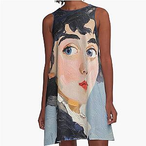 Mabel Normand - Post-impressionist A-Line Dress