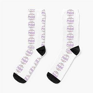 Purple Flower Name Label