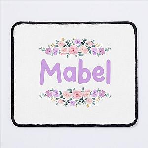 Purple Flower Name Label Mouse Pad