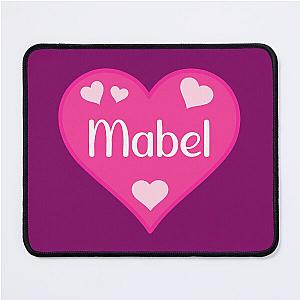 Mabel Pink Heart Mouse Pad