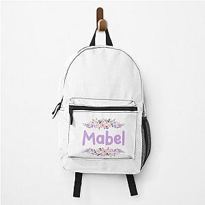 Backpack Label Name Mabel Purple