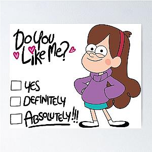Gravity Falls Mabel Do You Like Me Poster